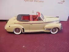 DANBURY MINT 1941 CHEVROLET SPECIAL DELUXE DIECAST 1/24 CONVERTIBLE BOX & FOAM