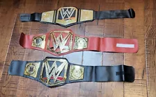 Lot Of 3 WWE Championship Heavyweight Wrestling Toy Belts