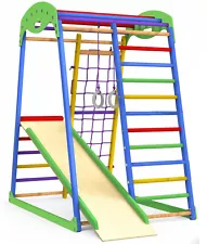 Indoor Playground Climber Slide For Kinder Sportwood