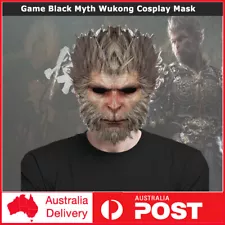 2024 Game Black Myth Wukong Destiny Man Mask Cosplay Rrops Replica Face Headwear