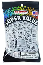 Plastic SODA POP TAB MED Silver Pearl, 1, 150 Count