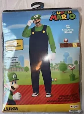 Super Mario Bros. Adult Luigi Costume - Size L-XL (42-46) See Description