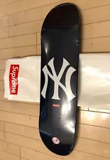 2015 Supreme NYC New York Yankees Navy Blue White Skateboard Deck Box Logo