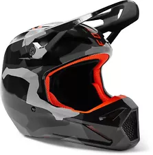 New 2023 Fox Racing V1 BNKR Gray Camo MX/Off-Road Helmet With Mips YOUTH Sizes