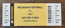 2023 Michigan Wolverines Football Collectible Ticket Stub Choose Any Home Game