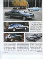 1983-1985 1987 1988 FORD THUNDERBIRD 12 pg Article LX TURBO HERITAGE