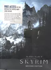 The Elder Scrolls V 5 Skyrim Second Edition Collector's Edition Guide & Map NEW!