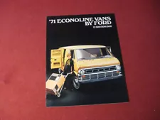 1971 Ford Econoline Van Pickup Truck Sales Brochure Booklet Catalog Old Original