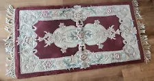 Royal Palace 100% Wool rug pre-owned with tag red description