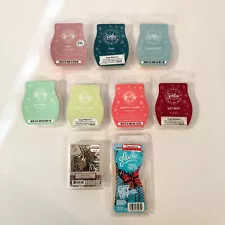 Lot of Scentsy Wax Bars Scents (1x New, 8 Used) Read Description