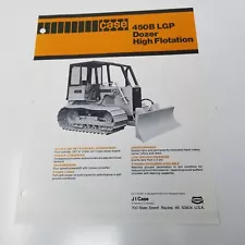 Case 450B LGP Dozer High Flotation Sales Brochure 1980 Specifications Photos