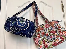 Vera Bradley Shoulder Bags: 2 For The Price Of 1! Clean & Great Condition