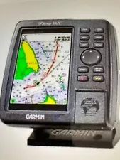 GARMIN GPSMAP 182C MARINE CHART PLOTTER FISHFINDER GPS UNIT w/ MOUNT & SUN COVER