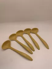 5 Tupperware Replacement Spoons for the Condiment Caddy Harvest Gold