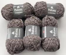 Patons Cobbles Moon Rock 100g Knitting & Crochet Yarn - 5 Skeins Total