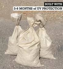 SAND BAGS (Qty: 500) Beige - Sandbags For Flooding - Wholesale Bulk by Sandbaggy