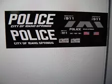 Idaho Springs Colorado Police Car Decals 1:24