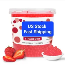 Strawberry Popping Pearls - (7 lbs) lollicup boba smoothie Fast Shipping ð¹ð¼