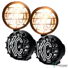 TLAPS 2x KC HiLiTES 100W 6" Apollo Pro Halogen Off-Road Fog Lights w/Wiring T12