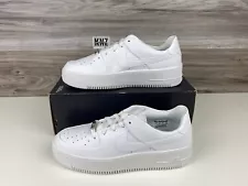 NIKE Air Force 1 Sage Low Triple White (size Women’s 11.5, Men's 10) AR5339 100