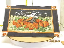 For Sale is a Set of 4 Halloween Themed Placemats w/companion 70" Dining Runner