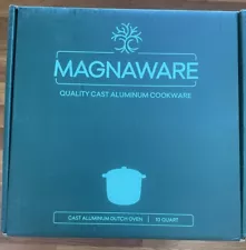 MAGNAWARE Quality Cast Aluminum Stock Pot Dutch Oven 10 QT Like Magnalite New