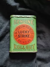 Antique Lucky Strike Pocket Tin- R.A.Patterson Tobacco Co