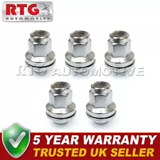 5x Wheel Nuts For Mitsubishi ASX 2010 On (Alloy Wheels) Silver