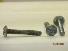 For Sale are (3)#8-32x1-1/8"ZINCPLATEDCross-SlottedMushroom Head Machine Screws