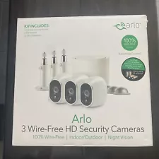 Arlo VMS3330W Security System with 3 HD Cameras - White