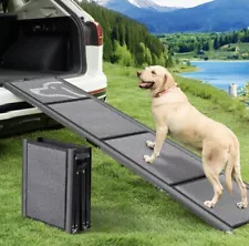 71'' X-Long Dog Ramp for Car -PetThem Folding Pet Steps for Medium & Large Dog