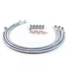 BMW 1998-2004 R 1200 C GALFER BRAIDED STAINLESS STEEL FRONT BRAKE LINE KIT (For: 1998 BMW R1200C)