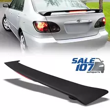 For 2003-2008 Toyota Corolla CE LE S Matte Black Rear Trunk Spoiler W/LED Brake (For: 2008 Toyota Corolla)