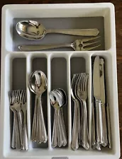 Mikasa CLASSICO SATIN Gerald Patrick 57pc Stainless Steel Flatware Set For 11