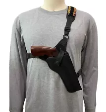 For 6.5" TAURUS JUDGE & RAGING, Right Hand CHEST Holster with Ammo Loops