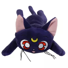 Sailor Moon Luna Guardian Cat 12-inch Lying Pose Plush Toy Official Licensed