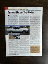 1962 Plymouth Savoy Super Stock Full Page Original Color Article