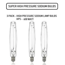 600-Watt Super HPS Grow Bulb, 3-Pack