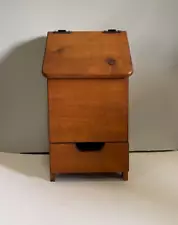 Potato and Onion Wooden Bin Storage Box