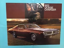 1972 DODGE "CHARGER & CHARGER RALLYEE & SE" Car Dealer Sales Brochure