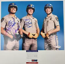 CHiPs Cast Autographed Erik Estrada & Larry Wilcox Signed Autograph 8x10 PSA DNA