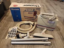 Vintage Hoover Portapower S1015-030 Portable Vacuum Cleaner W/ Attachments WORKS