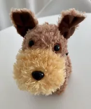 Brown Black Airedale Terrier Puppy Dog Plush Mini Stuffed Animal Toy