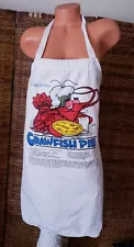 Vintage New Orleans Louisiana Crawfish Pie Recipe Apron