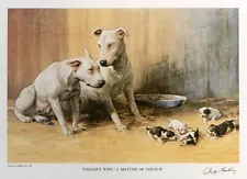 BULL TERRIER ENGLISH DOG FINE ART PRINT - "A Matter of Colour" by Gifford Ambler