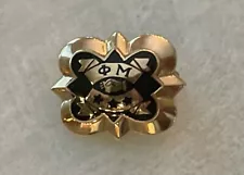 Vintage 10k Gold “Phi Mu” Sorority Pin or Badge