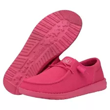 ð©· Hey Dude Shoes Wendy Funk Mono Electric Pink , Slip On Loafers ð©·