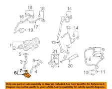 BMW OEM 650i xDrive Gran Coupe Turbocharger Turbo-Oil Return Cover 11427935572 (For: More than one vehicle)