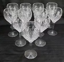 Lot 11 Stuart Crystal Manhattan Large Balloon Red Wine Glass Water Goblet 8.5"