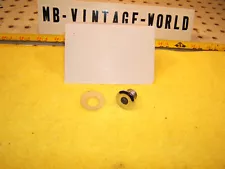 Mercedes W114,W115 dash hand brake inner plastic chrome SCREW on 1 Bezel & Nut (For: Mercedes-Benz)